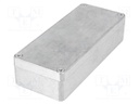 Enclosure: multipurpose; X: 63mm; Y: 150mm; Z: 36.5mm; aluminium
