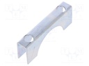 Mounting coupler; steel; zinc; Application: u-bolt