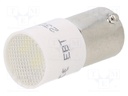 Indicator: LED; BA9S,T10; white; plastic; 230VAC; 230VDC; -20÷60°C