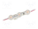 LED; yellow; 1.2W; IP68; 12VDC; 160°; No.of diodes: 3; Case: 5730