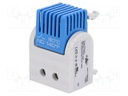 Sensor: thermostat; Topen: 50°C; Tclos: 60°C; Contacts: NO; 5A; ±7°C