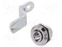 Lock; cast zinc; 40mm; Kind of insert bolt: double-bit insert
