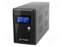 Power supply: UPS; 950W; 1500VA; 195÷255V; 350x120x188mm; 9Ah; 6h