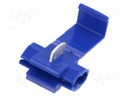 Quick splice; PT; IDC; 1.25÷2mm2; 16AWG÷14AWG; for cable; blue