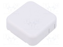 Enclosure: multipurpose; X: 60mm; Y: 60mm; Z: 20mm; ABS; white