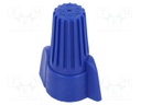 Close end; Twist Splice; 14AWG÷6AWG; screwed; blue; max.105°C
