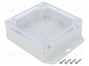 Enclosure: multipurpose; X: 120mm; Y: 120mm; Z: 45mm; ZP; light grey