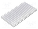 Heatsink: extruded; L: 75mm; W: 140mm; H: 10mm; aluminium; raw