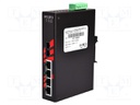 Industrial module: switch Ethernet; unmanaged; 12÷48VDC; RJ45