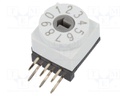 Encoding switch; DEC/BCD; Pos: 10; THT; Rcont max: 80mΩ; 7Ncm