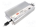 Power supply: switched-mode; LED; 601.2W; 36VDC; 30.6÷37.8VDC