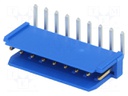 Socket; wire-board; male; PIN: 9; 2.54mm; THT; DUBOX; 3A; gold-plated
