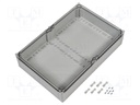 Enclosure: multipurpose; X: 400mm; Y: 600mm; Z: 132mm; FPC; IP66,IP67