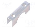 Mounting coupler; steel; zinc; Application: u-bolt