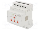 Staircase timer; IP20; 9÷30VDC; DIN; 24A; -15÷50°C; Ch: 12