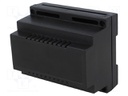 Enclosure: for DIN rail mounting; Y: 89mm; X: 107mm; Z: 65mm; ABS