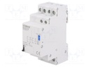 Relay: installation; bistable; NC x2 + NO x2; Ucoil: 230VAC; 32A
