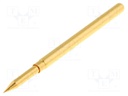 Test probe; Operational spring compression: 6.35mm; 10A