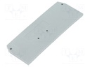 End plate; grey