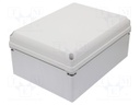 Enclosure: multipurpose; X: 300mm; Y: 400mm; Z: 180mm; GEOS; grey