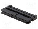 Plug; IDC; female; PIN: 34; with cable clamp; IDC; for ribbon cable