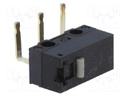 Microswitch SNAP ACTION; without lever; SPDT; 0.1A/30VDC; Pos: 2