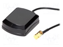 Antenna; inner; GPS; SMB-B; plug; angled; Len: 5m; magnet; 2.4÷5VDC