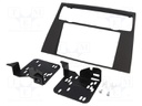 Radio mounting frame; BMW; 2 DIN; black