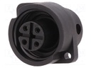 Socket; Connector: circular; 693; female; PIN: 4; silver plated; 16A
