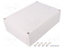 Enclosure: multipurpose; X: 180mm; Y: 255mm; Z: 75mm; MNX; grey; IK08