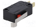 Microswitch SNAP ACTION; with lever with roller simulation