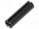 Spacer sleeve; LED; Øout: 4.8mm; ØLED: 3mm; L: 17mm; black; UL94V-0