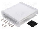 Enclosure: multipurpose; X: 113.7mm; Y: 119mm; Z: 35.2mm; silver