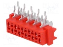 Socket; Micro-MaTch; female; PIN: 10; THT; on PCBs; Layout: 2x5