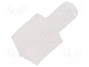 Screwed spacer sleeve; hexagonal; polyamide; M3; M3; 4mm