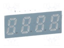 Display: LED; 7-segment; 8mm; 0.31"; No.char: 4; red; 10÷20mcd; anode