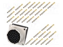 Connector: circular; Series: RT360; socket; female; crimped; PIN: 32