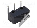 Microswitch SNAP ACTION; SPDT; 1A/125VAC; 1A/30VDC; ON-(ON)