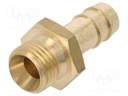 Plug-in nozzle; Mat: brass; V: with bushing; Connection: 9mm
