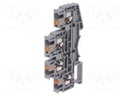 Splice terminal: rail; DSKK; for DIN rail mounting; spring clamp
