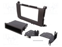 Radio mounting frame; Toyota; 1 DIN,2 DIN; silver