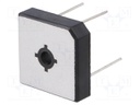 Single-phase bridge rectifier; Urmax: 1000V; If: 15A; Ifsm: 300A