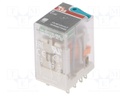 Relay: electromagnetic; DPDT; Ucoil: 12VDC; 12A; max.250VAC