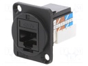 Socket; RJ45; FT; Cat: 6a; Layout: 8p8c; IDC; Case: XLR standard