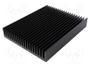 Heatsink: extruded; grilled; black; L: 250mm; W: 200mm; H: 40mm