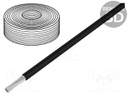 Wire; solid; Cu; 1x0,20mm2; PVC; black; 60V; -10÷85°C; 10m; 1x0.5mm