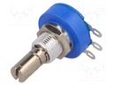 Potentiometer: shaft; single turn; 10kΩ; 2W; ±10%; 6.35mm; linear