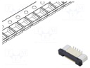 Connector: FFC (FPC); vertical; PIN: 10; ZIF; SMT; 500mA; tinned