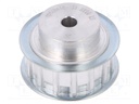 Belt pulley; AT10; W: 16mm; whell width: 31mm; Ø: 45.9mm; aluminium