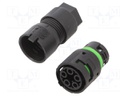 Connector: AC supply; 0.5÷1.5mm2; 16A; 400V; for cable; ways: 5